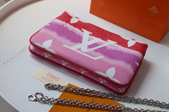 lv錢包 M69124 Pochette Double Zip手拿包 2020夏季LV新款手拿包  lvqb1640